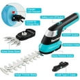 thumbnail image 2 of Cordless Hedge Trimmer, 7.2V 2-in-1 Handheld Rechargeable Grass Trimmer & Hedge Shears with USB Type-C Cable, Built-in Li-ion Battery, Electric Shrub & Grass Shears for Garden, Yard and Lawn, 2 of 8