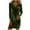 Army Green, variant on Women's Party Dress, Long Sleeve Cocktail Dress, Casual Solid Color Lapel Button Front Dress, Elegant Style for Dance, Evening, and Special Events