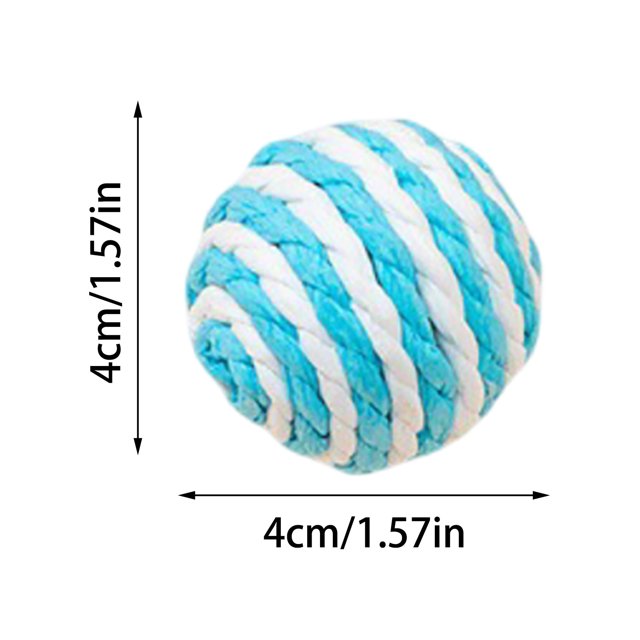 Cat Sisal Toy Interactive Rolling Scratch Cat Toy Sisal String Rattle With Woven Fibers For Indoor Cats (Random Color)