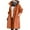 Orange, variant on Baberdicy Women's Mid-Length Trench Coat, Elegant Waist Tie Casual Windbreaker Jacket , Belted Trench Coat, Mid-Length Windbreaker, Casual Fall Jacket Blue L