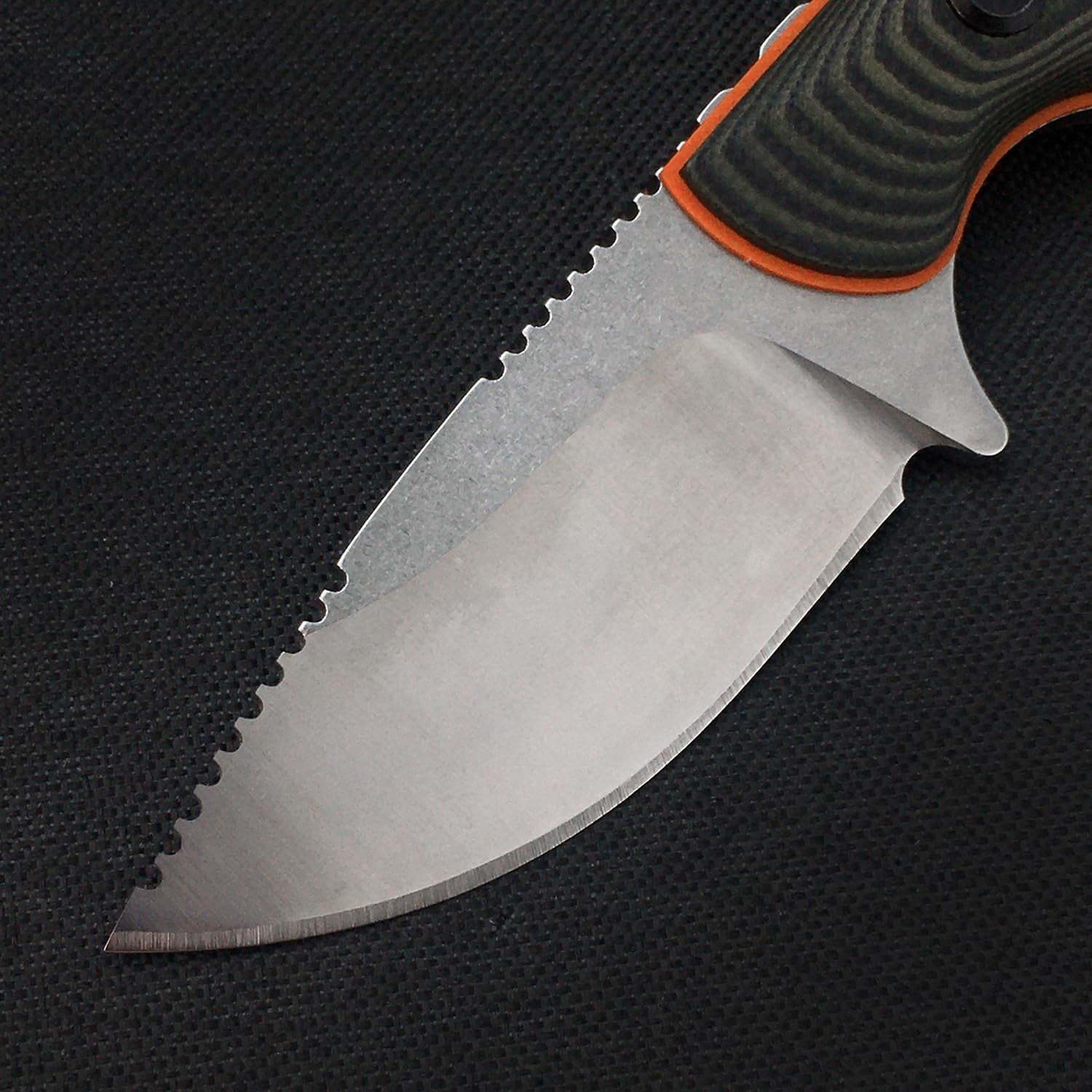 ABCISI 6.3 Inches Fixed Blade Knife with Kydex Sheath, 8Cr13Mov Blade, Compact Full Tang Hunter's Fixed Blade Knife, Full Tang G10 Handle, EDC Camping Hunting Knife for Camping,Survival and Adventure