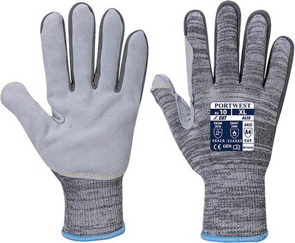 Portwest A630 Glass Work Safety Protection Cut Level 5 Gloves All Sizes 