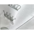 thumbnail image 4 of Ambesonne Grey Quilted Bedspread Set 3 Pcs, Various Antique Crowns, King Size, Pale Green and White, 4 of 5