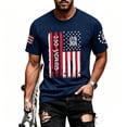 thumbnail image 2 of 4th of July Shirts for Men 2026 Short Sleeve Crewneck Patriotic Shirt America Flag Graphic Tee Shirts, 2 of 5
