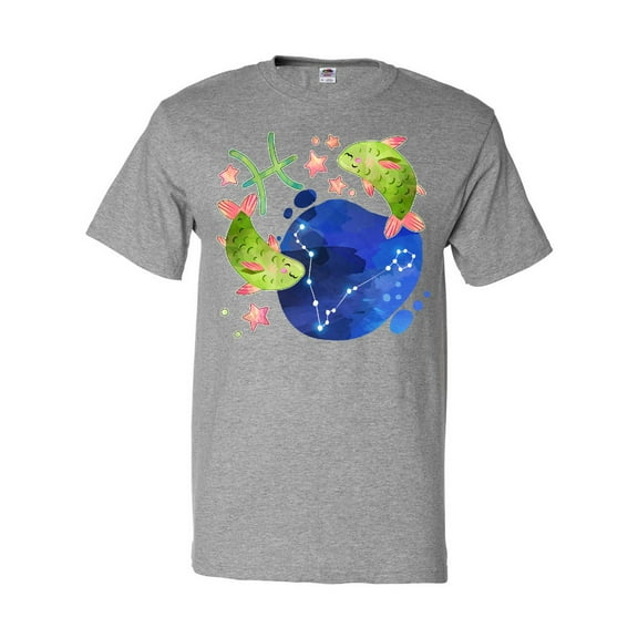 Inktastic Pisces Constellation Zodiac Sign Illustration T-Shirt