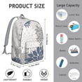 thumbnail image 5 of Retro Boho School Backpack for Students, Earthy Patterned Laptop Daypack with Double Zippers, Stylish and Practical Design, 5 of 5