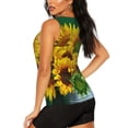 thumbnail image 3 of Easygdp Sunflowers in Bucket Women's Workout Tank Top, Running Top, Hiking Shirt, Quick-Dry for Running, Yoga, Hiking - Large, 3 of 9