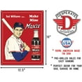 thumbnail image 2 of Ted Williams Tin Metal Sign : Make Mine Moxie, 2 of 2