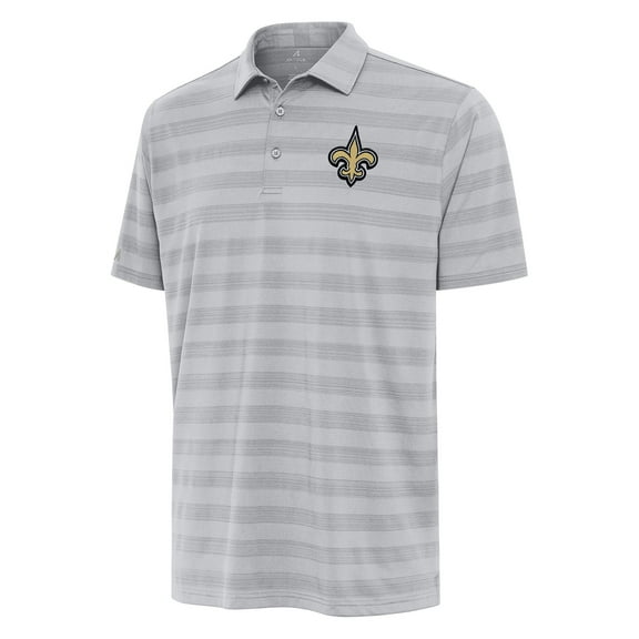 Men's Antigua Gray New Orleans Saints  Tunnel Polo