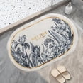 thumbnail image 3 of Youkk Bathroom Rugs Water Absorbent Floor Bath Mat Carpet Planter Oval 40x60cm 1Set, 3 of 5