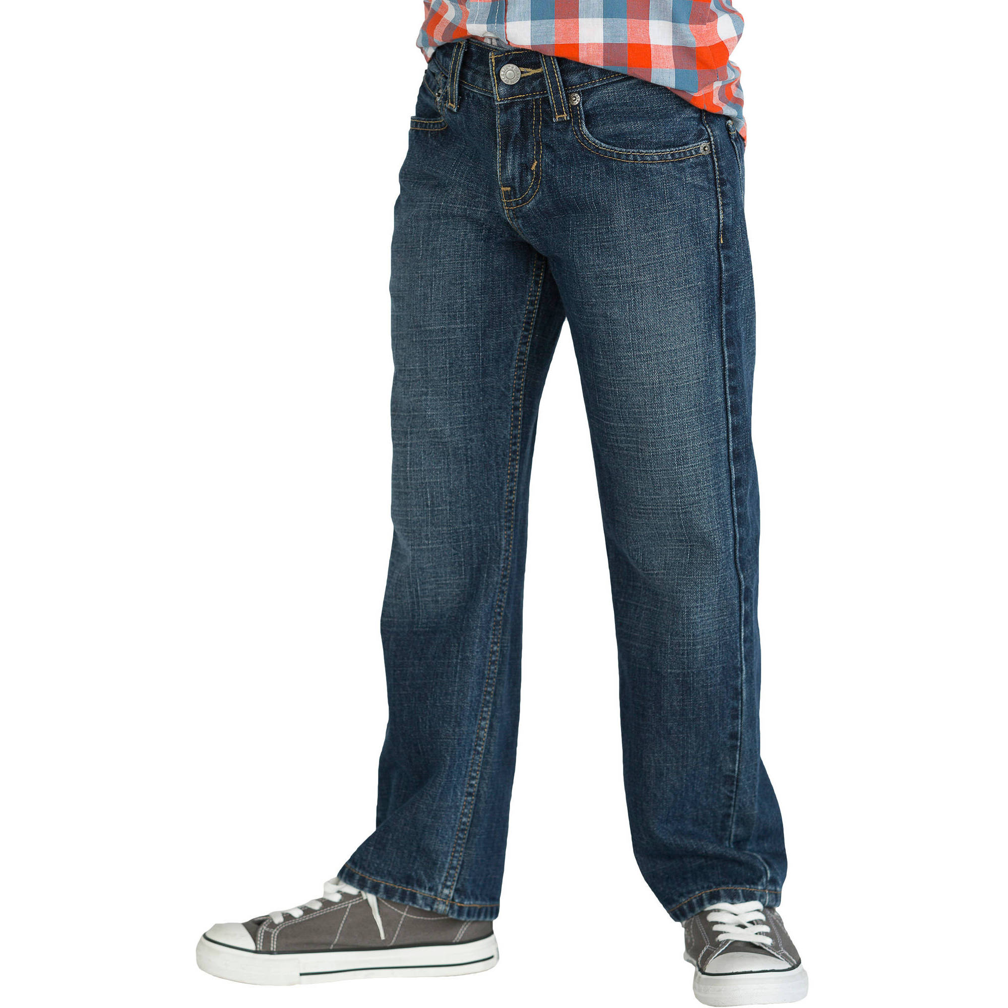 Boy's Relaxed Fit Jeans - image 1 of 2