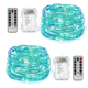 thumbnail image 1 of Dinheiro Paquete de 2 luces navideñas con control remoto a batería, cadena de luces de 16 pies, 50 LED para decoración de jardín y patio, 1 of 5