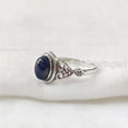 thumbnail image 3 of Natural Sodalite Ring, Blue Sodalite Gemstone Ring, Tiny Bohemian Ring, 925 Sterling Silver, Designer Womens Ring, Christmas Thanksgiving, Handmade Statement Jewelry, Natural Sodalite, 3 of 8
