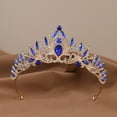 thumbnail image 2 of Yoyauz Women's Gold Crown Crystal Princess Tiara Crystal Queen's Crown Wedding, Bridal Hair Ornament Birthday Prom, Beauty Pageant Party  Barmitzvah Rite of Passage, Photo Props, 2 of 6