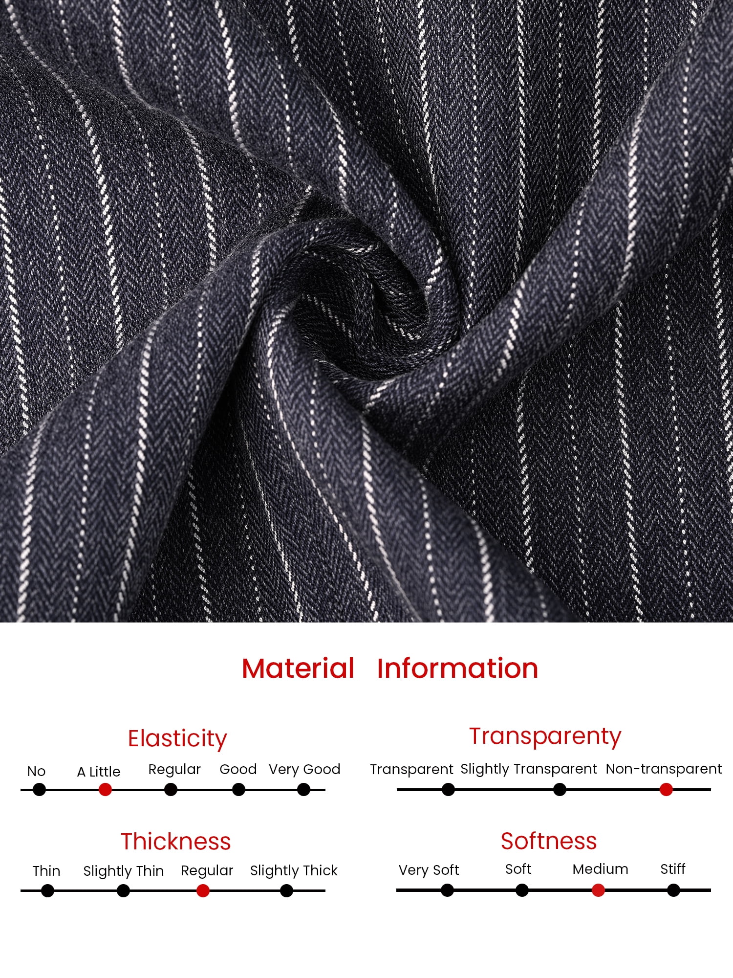 DARING DIVA Women's Double Breasted Vintage Pinstripe Striped Suit Blazer M Blue