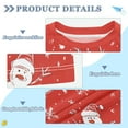 thumbnail image 2 of FORMRS Boys Rash Guard with Short Sleeves UPF 50+ Swim Shirts Sizes 3-12T, Red Snowman, 2 of 6