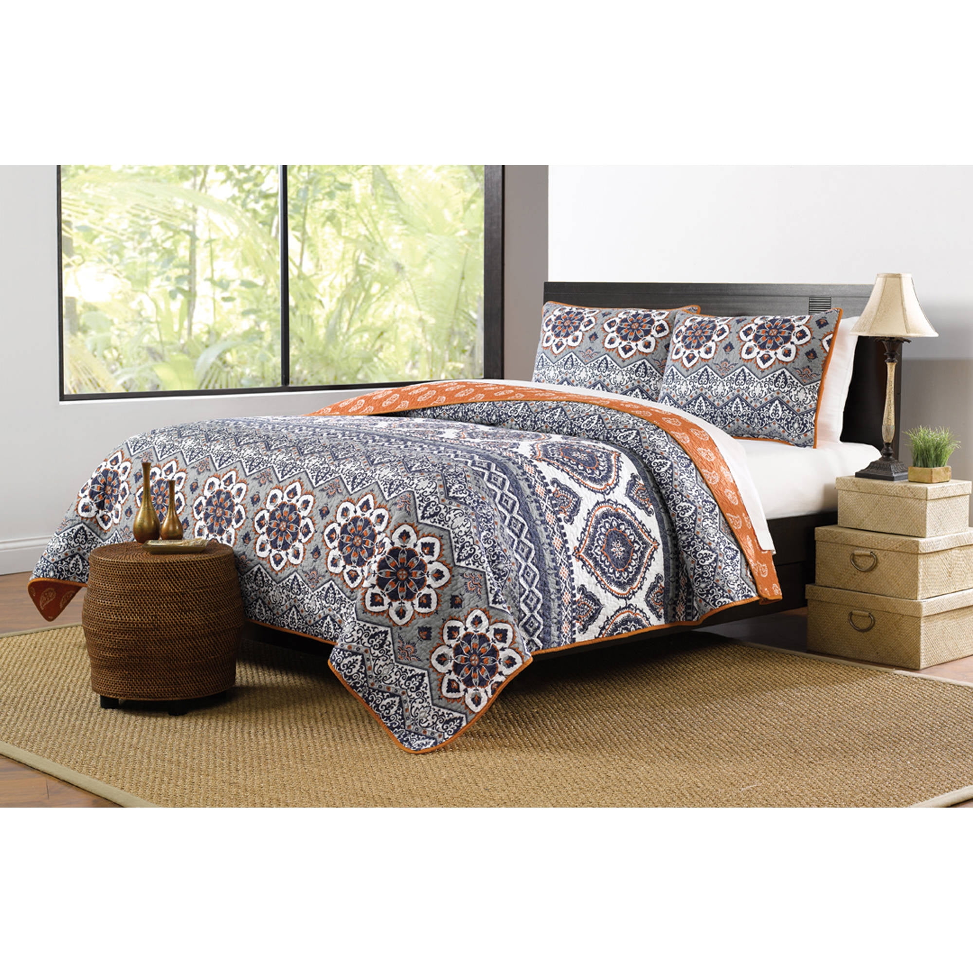 Global Trends Maya Saffron Quilt Set