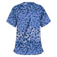 thumbnail image 1 of T-shirt à Manches Courtes à Col en V pour Femmes, 1 of 3