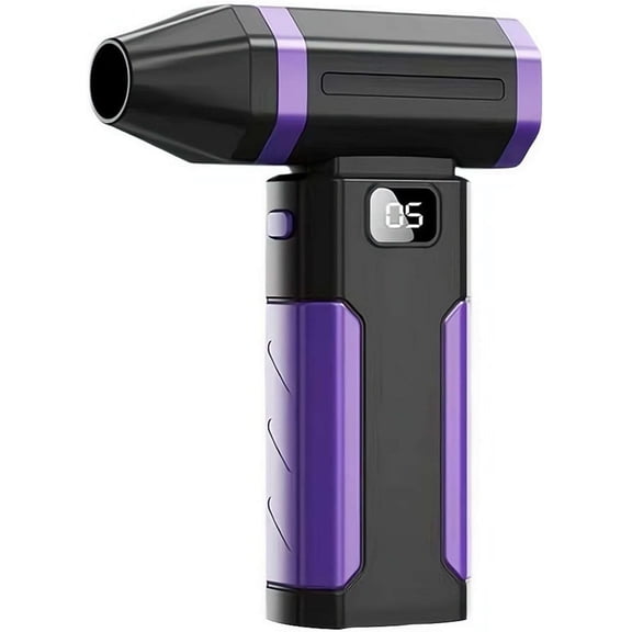 XIHAMA Air Duster, Mini Blower Cordless 5 Gear Adjustable 100000RPM Handheld Blower with 6000mAh Rechargeable Battery & LED Light for PC Cleaning, Outdoor Cooling, Barber, Keyboard, Car, Home