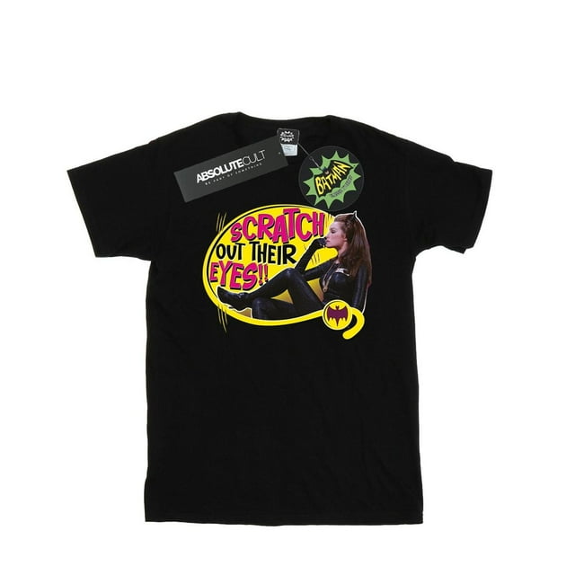 DC Comics T-Shirt Homme Batman Série Télé Catwoman Grattage