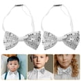 thumbnail image 4 of 5 uds pajaritas de lentejuelas brillantes para niños pajarita ajustable y cómoda pajarita para niños accesorio de ropa para puesta en escena, 4 of 5