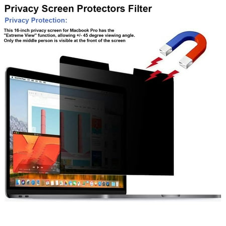 Privacy Screen Protector Anti-Spy Laptop Protective Film Durable Soft Tpu Privacy Screen Filter For 16-Inch Macbook Pro