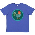 thumbnail image 3 of Inktastic Rooster Chicken Farmer Youth T-Shirt, 3 of 5