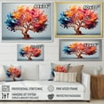 thumbnail image 4 of Designart "Magical Oak In Vivid Colors II" Tree Oak Floater Framed Wall Art Living Room, 4 of 5