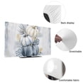 thumbnail image 4 of Indoor TV Cover 32 Inch, Thanksgiving Pumpkins Elastic Monitor Dust Covers for Television Fall Farmhouse Tropical Botancial Blue Dustproof Fitted TV Cover for Inside 27.9"L x 15.7"H, 4 of 9