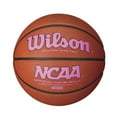 thumbnail image 2 of Wilson NCAA Intermediate Size Game Basketball Pink Logo, 2 of 2