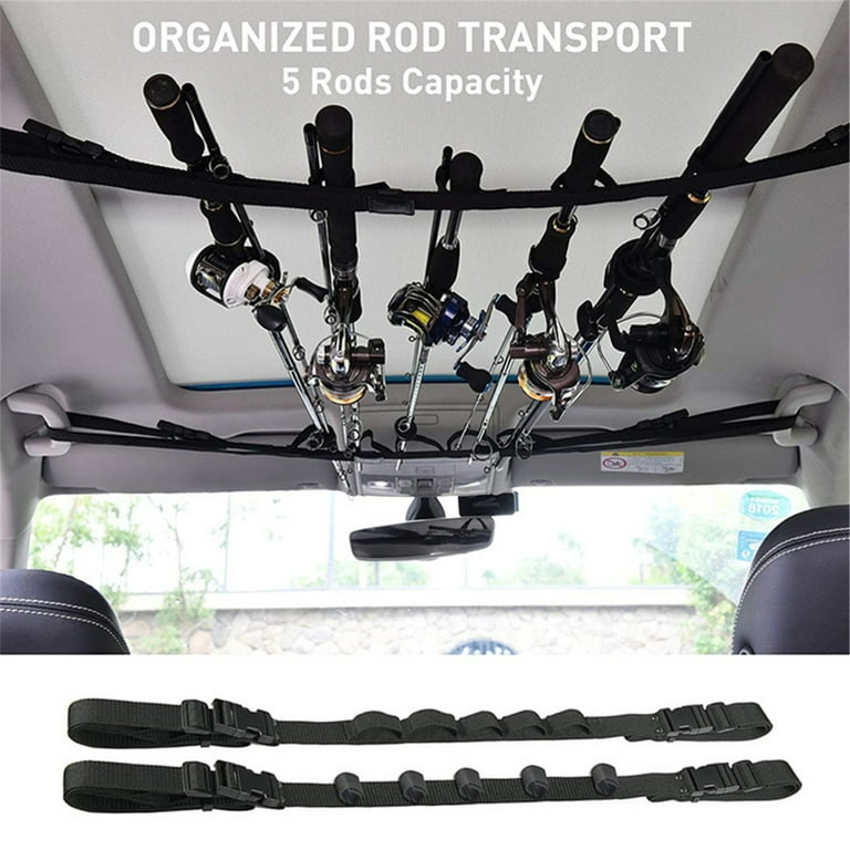 Ycolew Fishing Vehicle Rod Carrier, Car Fishing Rod Holder, Fishing Pole  Storage Rack for SUV/Wagons/Van/Jeep/Truck,Fishing Pole Roof Rack 