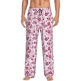 thumbnail image 1 of Fotbe Flower Butterfly Pantalones de Pijama para Hombre, Pantalones de Dormir, Pantalones de Casa con Cintura Ajustable y Bolsillos-X-Large, 1 of 6