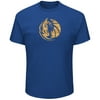 Dallas Mavericks Majestic Court Tek Patch T-Shirt - Royal
