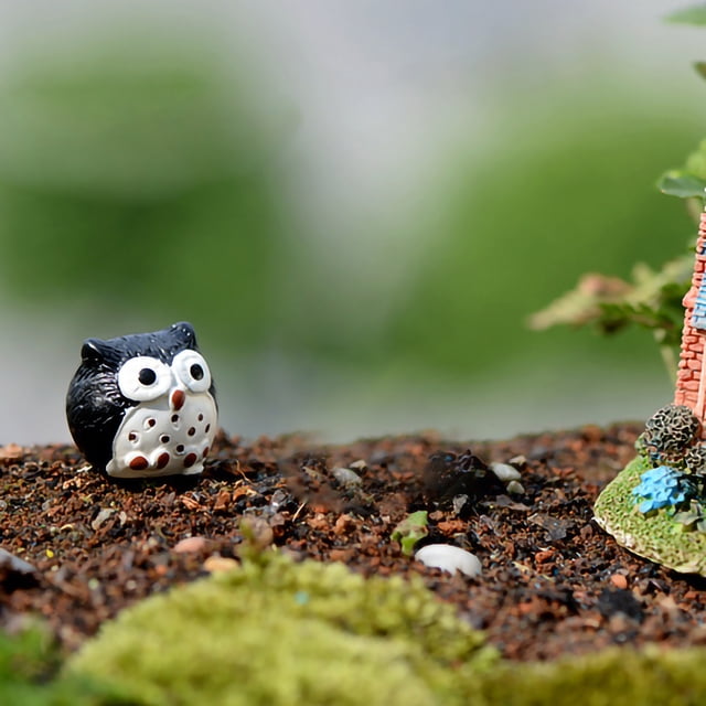 Mini Owl Statue,Mini Owl Statue Vivid Owl Decor Owl Figurine Power Packed Performance