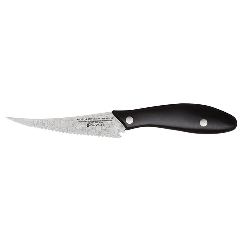 Ken Onion Rain Stainless Steel Serrated MultiPurpose Detail Knife, 4