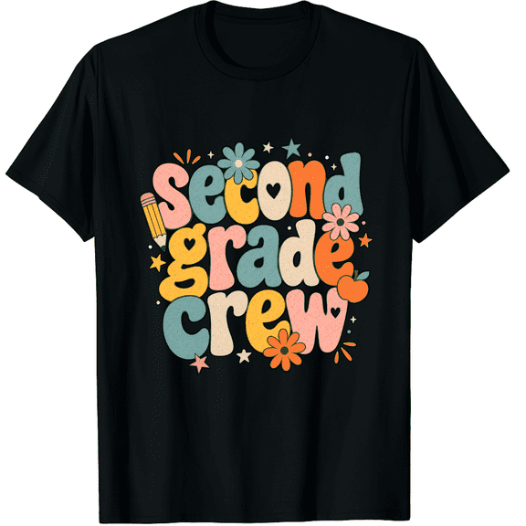 KeHetSoft 2nd Grade Teacher Crew Classroom Cotton Unisex T-Shirt