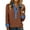 Brown #11, variant on KDDYLITQ Womens Denim Collar Sweatshirts Button Up Long Sleeve Sweater Knit Denim Collar Cuffs Pullover Fall Warm Top Khaki M