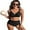 Black, variant on Asoul Cross Strsps Bikini Sets for Womens Ribbed V Neck Two Piece Swimsuit Push Up Bathing Suit 2025