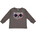 thumbnail image 3 of Inktastic 4th of July Girl Patriotic Cat Boys or Girls Long Sleeve Toddler T-Shirt, 3 of 5