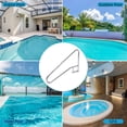 thumbnail image 4 of Yiwa 304 Stainless Steel Pool Handrail, Non-Slip Blue Handle, 385 LB Capacity, Easy Install Railing for Inground Pools, 4 of 6