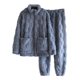 thumbnail image 1 of Gibobby Conjunto pijama mujer invierno Diseñador elegante ropa para el traje Otoño Invierno pijamas a juego unisex camisón de franela(Azul,G), 1 of 3