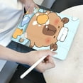thumbnail image 4 of Tuohive iPad Case for iPad Mini4/5 7.9in Auto Wake Sleep Case with Pencil Holder Cartoon Capybara, 4 of 10