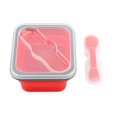 thumbnail image 1 of 600ml Silicone Collapsible Lunch Box Bowl Portable Food Storage Container, 1 of 8