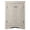 White Marble, variant on Holaki Triangle Bathroom Storage Floor Cabinet, Freestanding Cabinet with Doors and Shelves, White