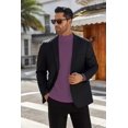 thumbnail image 4 of Ekouaer Men' Mock Turtleneck Long Sleeve Turtle Neck Tops Lightweight Undershirt Thermal Sweater Shirts, 4 of 6
