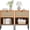 Brown (1 Drawer+Open Shelf), variant on Brafabhome Rattan Nightstands with 2 Drawers, Modern Bedside Table with Large Storage for Bedroom, Accent Sofa End Tables for Living Room, Set of 2 | Nature