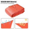 thumbnail image 3 of Yescom 13x7FT 97% UV Block Rectangle Sun Shade Sail Outdoor Patio Pool Garden Yard Lawn Carport Net Watermelon Red, 3 of 11