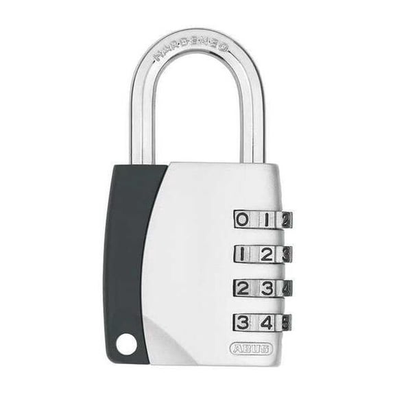 Combination Padlock,Side,Silver 12825