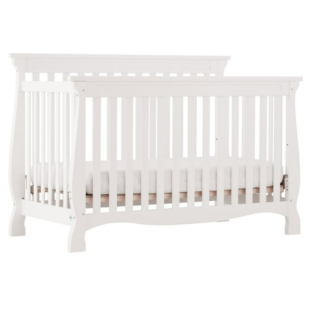 Storkcraft Carrara 4 In 1 Convertible Crib White Walmart Com