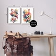 thumbnail image 4 of Stupell Industries Modern Tropical Flamingos Animals & Insects Painting White Framed Art Print Wall Art, 11 x 14, 4 of 10